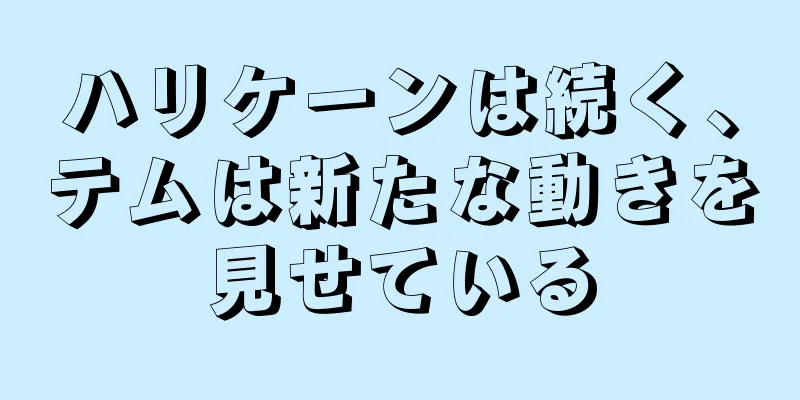 ハリケーンは続く、テムは新たな動きを見せている