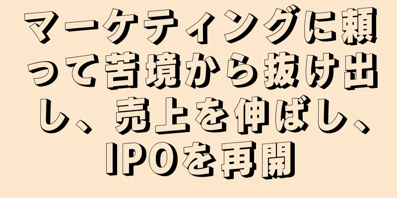 マーケティングに頼って苦境から抜け出し、売上を伸ばし、IPOを再開