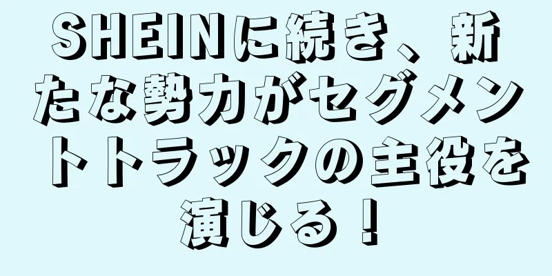 SHEINに続き、新たな勢力がセグメントトラックの主役を演じる！