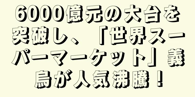 6000億元の大台を突破し、「世界スーパーマーケット」義烏が人気沸騰！