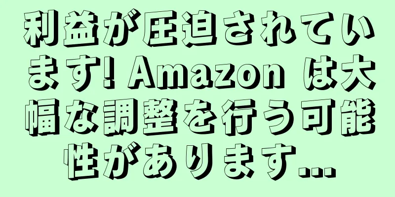 利益が圧迫されています! Amazon は大幅な調整を行う可能性があります...