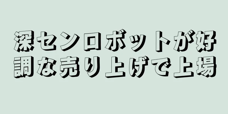 深センロボットが好調な売り上げで上場