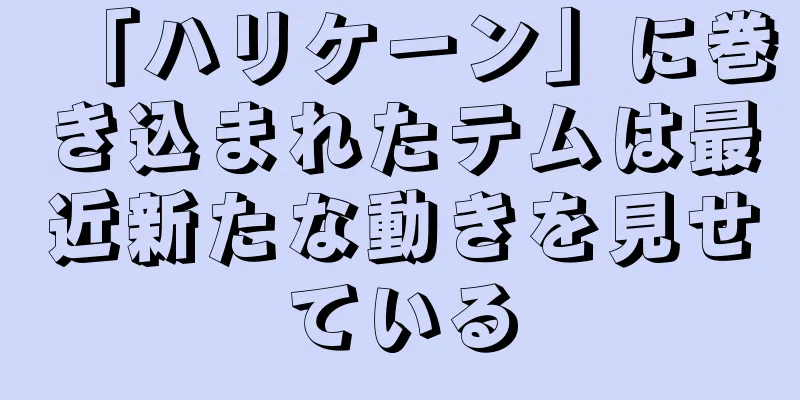 「ハリケーン」に巻き込まれたテムは最近新たな動きを見せている