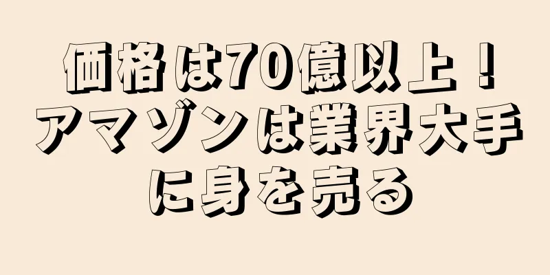 価格は70億以上！アマゾンは業界大手に身を売る