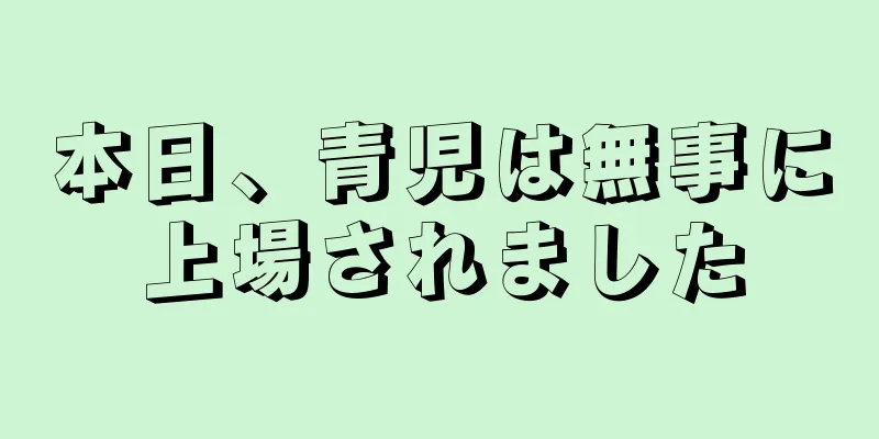 本日、青児は無事に上場されました