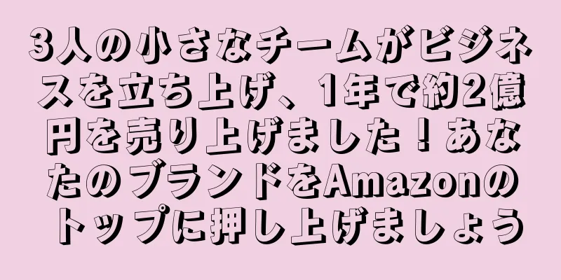 3人の小さなチームがビジネスを立ち上げ、1年で約2億円を売り上げました！あなたのブランドをAmazonのトップに押し上げましょう