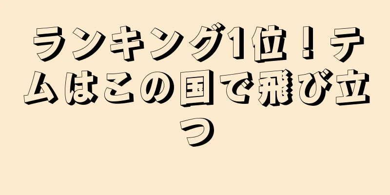 ランキング1位！テムはこの国で飛び立つ