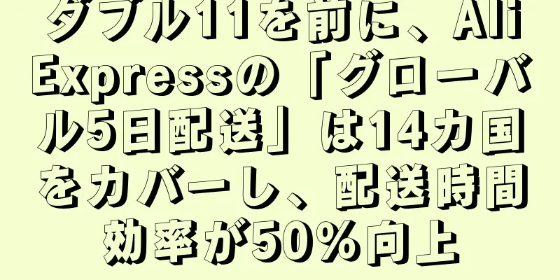 ダブル11を前に、AliExpressの「グローバル5日配送」は14カ国をカバーし、配送時間効率が50％向上