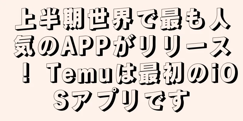 上半期世界で最も人気のAPPがリリース！ Temuは最初のiOSアプリです
