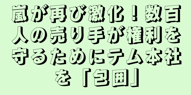 嵐が再び激化！数百人の売り手が権利を守るためにテム本社を「包囲」