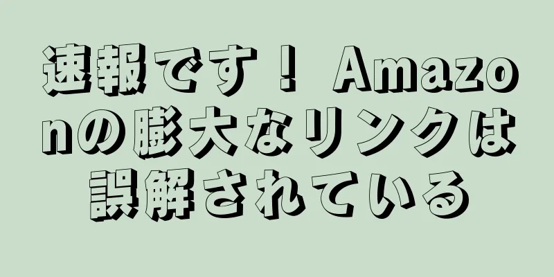 速報です！ Amazonの膨大なリンクは誤解されている