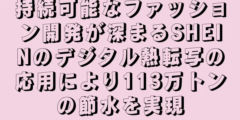 持続可能なファッション開発が深まるSHEINのデジタル熱転写の応用により113万トンの節水を実現