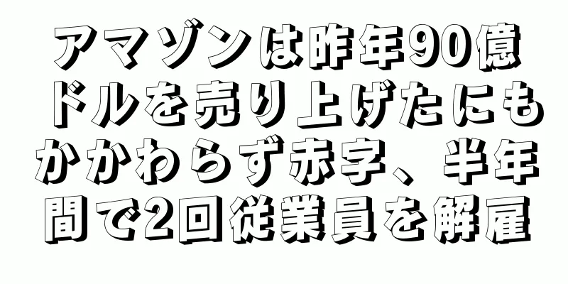 アマゾンは昨年90億ドルを売り上げたにもかかわらず赤字、半年間で2回従業員を解雇