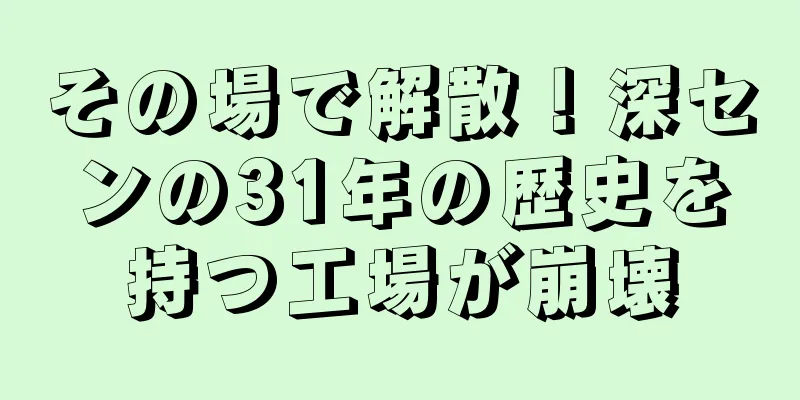 その場で解散！深センの31年の歴史を持つ工場が崩壊