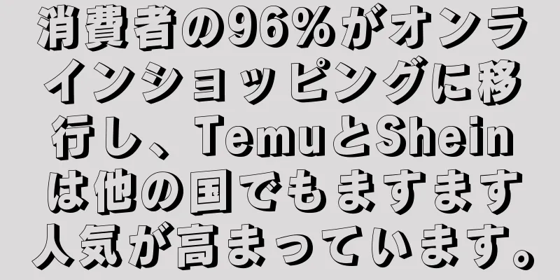 消費者の96%がオンラインショッピングに移行し、TemuとSheinは他の国でもますます人気が高まっています。