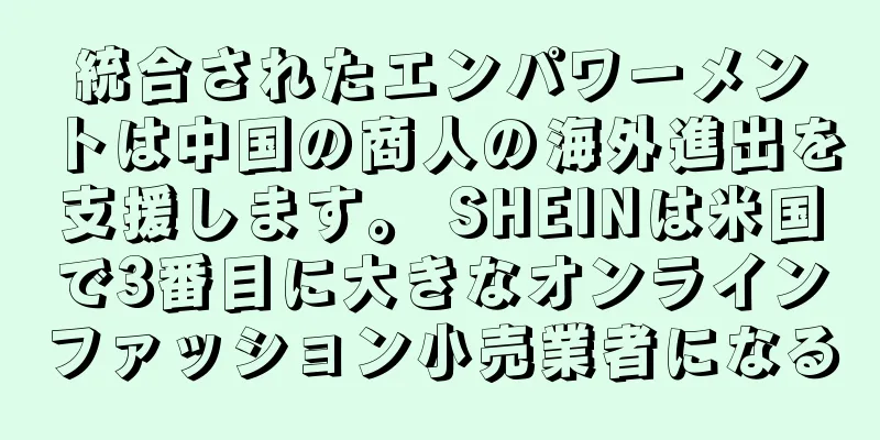 統合されたエンパワーメントは中国の商人の海外進出を支援します。 SHEINは米国で3番目に大きなオンラインファッション小売業者になる