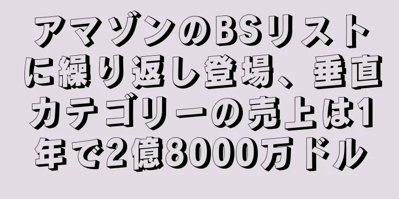 アマゾンのBSリストに繰り返し登場、垂直カテゴリーの売上は1年で2億8000万ドル