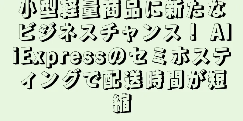 小型軽量商品に新たなビジネスチャンス！ AliExpressのセミホスティングで配送時間が短縮