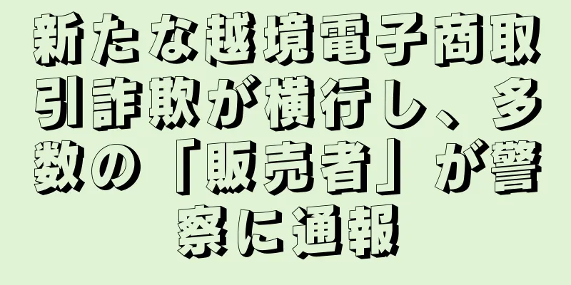 新たな越境電子商取引詐欺が横行し、多数の「販売者」が警察に通報