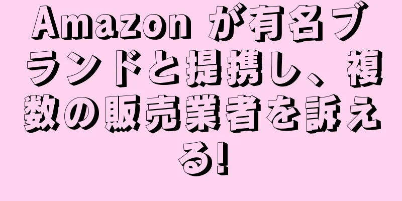 Amazon が有名ブランドと提携し、複数の販売業者を訴える!