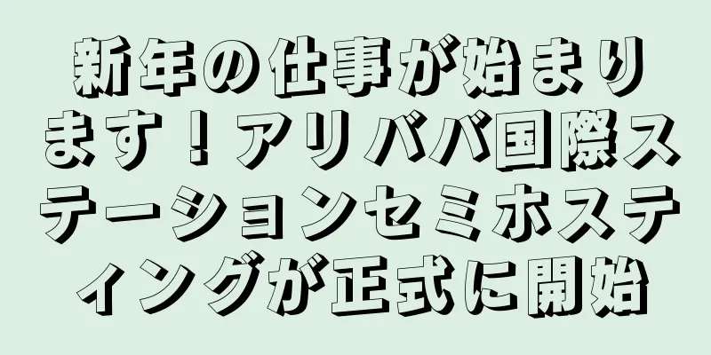 新年の仕事が始まります！アリババ国際ステーションセミホスティングが正式に開始