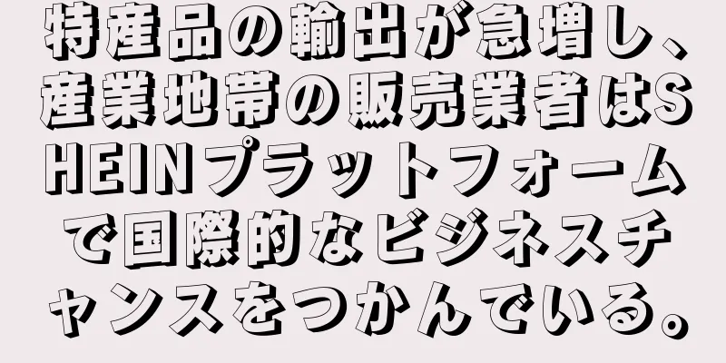 特産品の輸出が急増し、産業地帯の販売業者はSHEINプラットフォームで国際的なビジネスチャンスをつかんでいる。