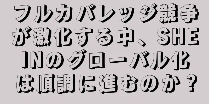 フルカバレッジ競争が激化する中、SHEINのグローバル化は順調に進むのか？