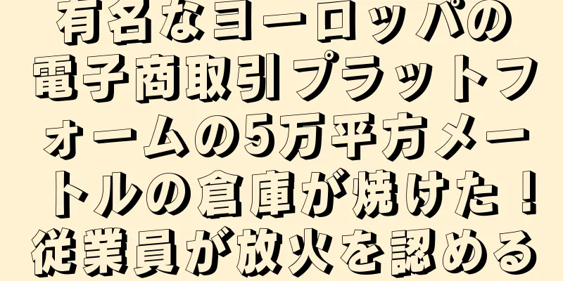 有名なヨーロッパの電子商取引プラットフォームの5万平方メートルの倉庫が焼けた！従業員が放火を認める