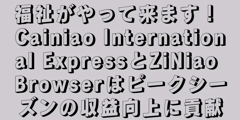 福祉がやって来ます！ Cainiao International ExpressとZiNiao Browserはピークシーズンの収益向上に貢献