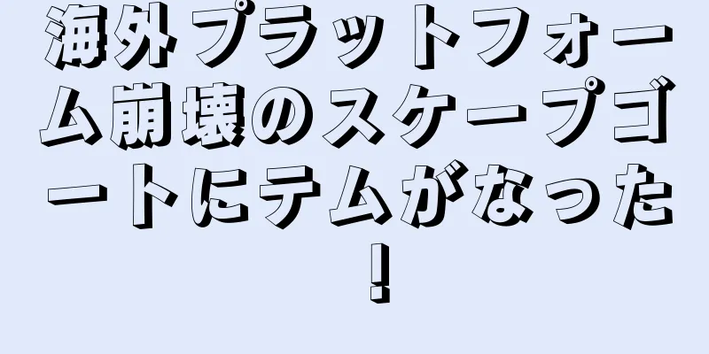 海外プラットフォーム崩壊のスケープゴートにテムがなった！