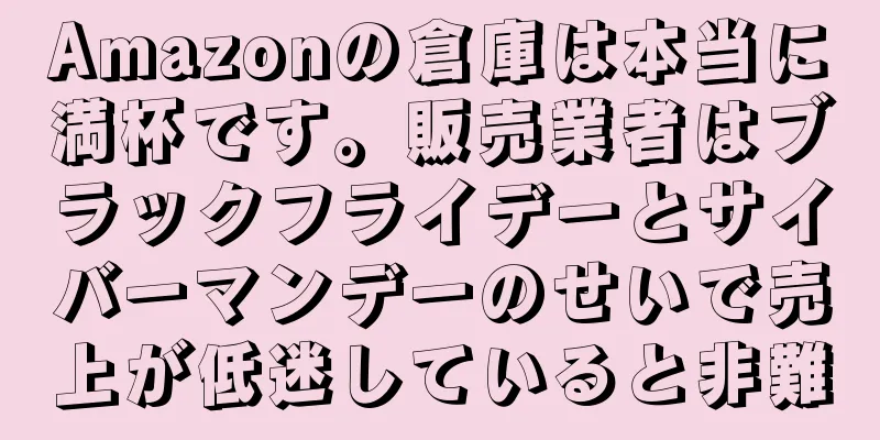 Amazonの倉庫は本当に満杯です。販売業者はブラックフライデーとサイバーマンデーのせいで売上が低迷していると非難