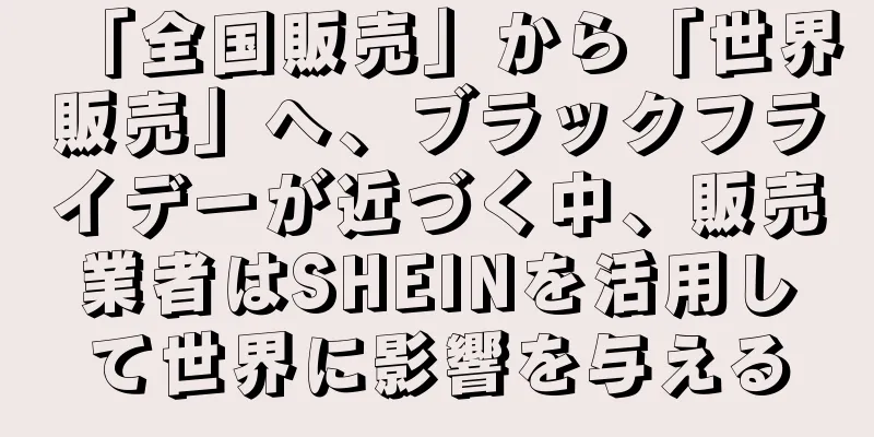 「全国販売」から「世界販売」へ、ブラックフライデーが近づく中、販売業者はSHEINを活用して世界に影響を与える