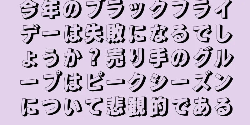 今年のブラックフライデーは失敗になるでしょうか？売り手のグループはピークシーズンについて悲観的である