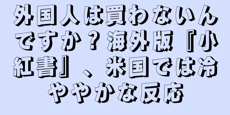 外国人は買わないんですか？海外版『小紅書』、米国では冷ややかな反応