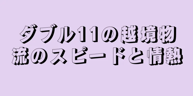 ダブル11の越境物流のスピードと情熱