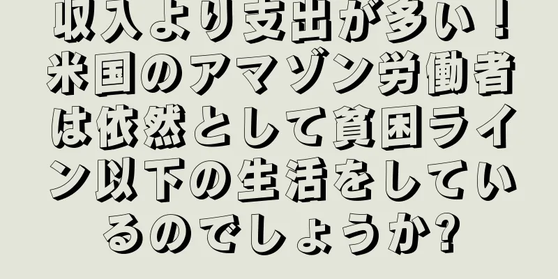 収入より支出が多い！米国のアマゾン労働者は依然として貧困ライン以下の生活をしているのでしょうか?