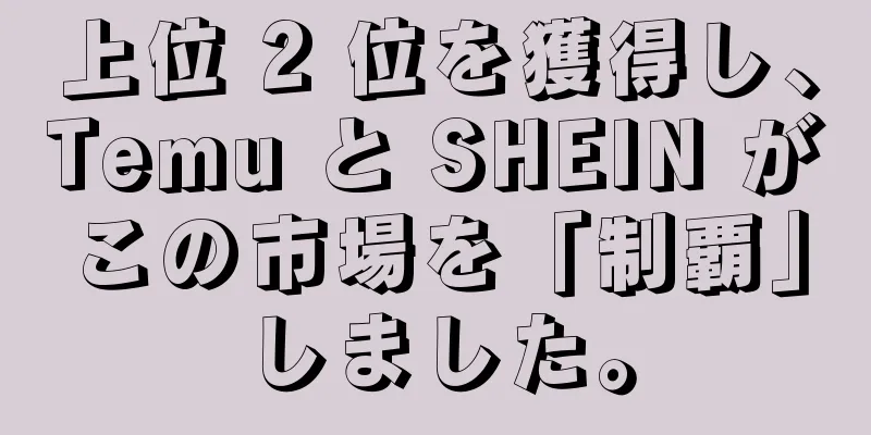 上位 2 位を獲得し、Temu と SHEIN がこの市場を「制覇」しました。