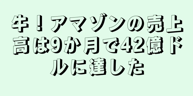 牛！アマゾンの売上高は9か月で42億ドルに達した