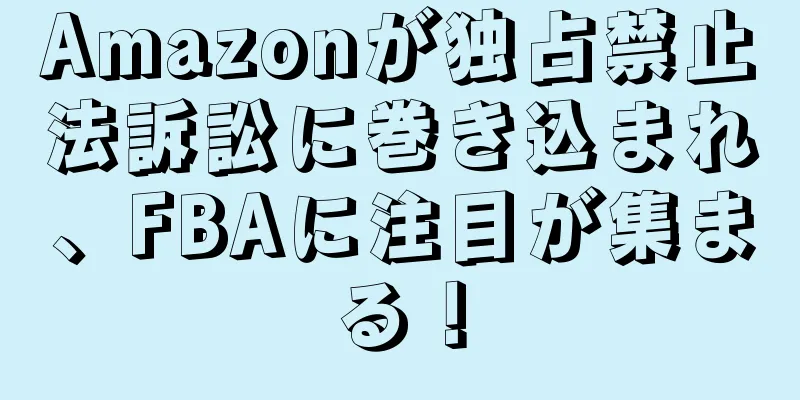 Amazonが独占禁止法訴訟に巻き込まれ、FBAに注目が集まる！