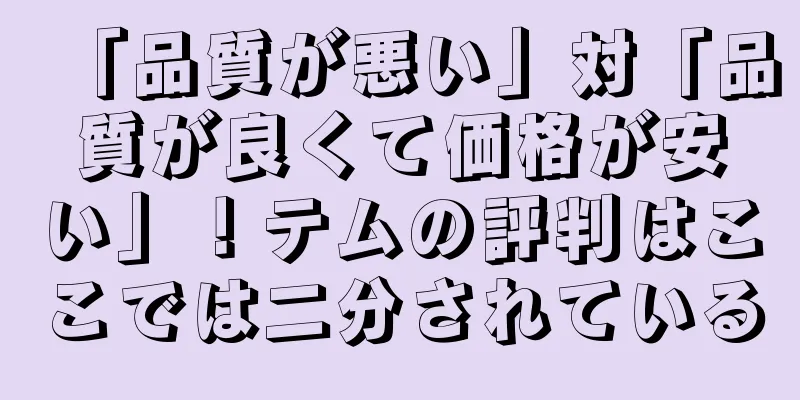 「品質が悪い」対「品質が良くて価格が安い」！テムの評判はここでは二分されている