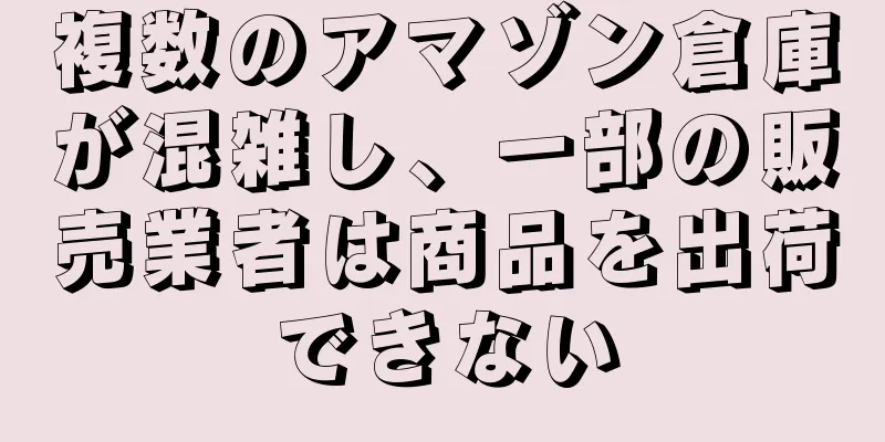 複数のアマゾン倉庫が混雑し、一部の販売業者は商品を出荷できない