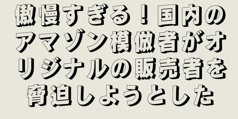 傲慢すぎる！国内のアマゾン模倣者がオリジナルの販売者を脅迫しようとした