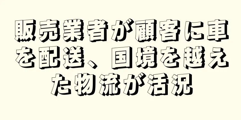 販売業者が顧客に車を配送、国境を越えた物流が活況