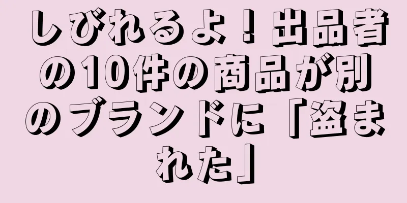 しびれるよ！出品者の10件の商品が別のブランドに「盗まれた」