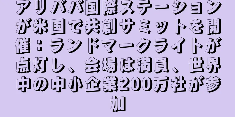 アリババ国際ステーションが米国で共創サミットを開催：ランドマークライトが点灯し、会場は満員、世界中の中小企業200万社が参加