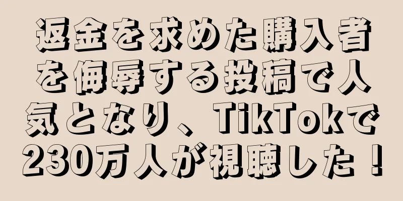 返金を求めた購入者を侮辱する投稿で人気となり、TikTokで230万人が視聴した！