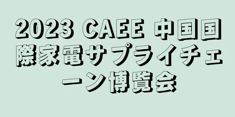 2023 CAEE 中国国際家電サプライチェーン博覧会