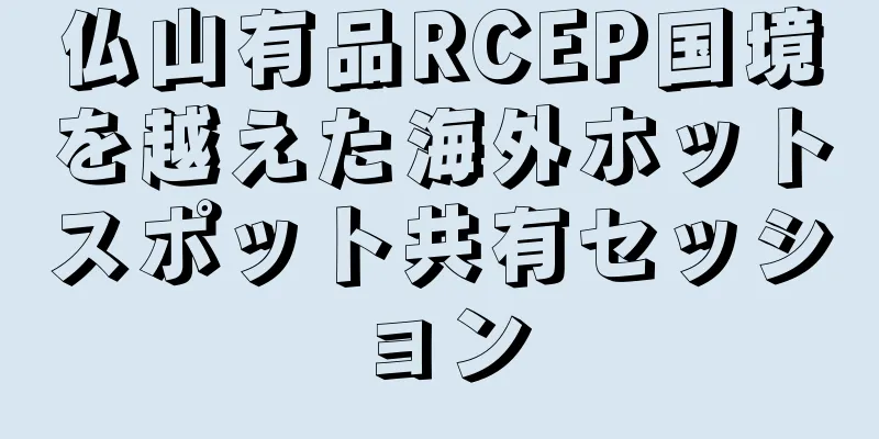 仏山有品RCEP国境を越えた海外ホットスポット共有セッション