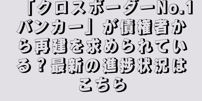 「クロスボーダーNo.1バンカー」が債権者から再建を求められている？最新の進捗状況はこちら