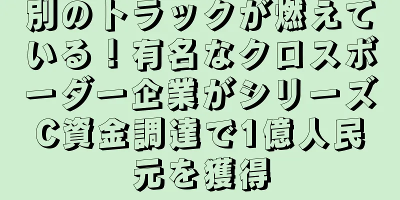 別のトラックが燃えている！有名なクロスボーダー企業がシリーズC資金調達で1億人民元を獲得